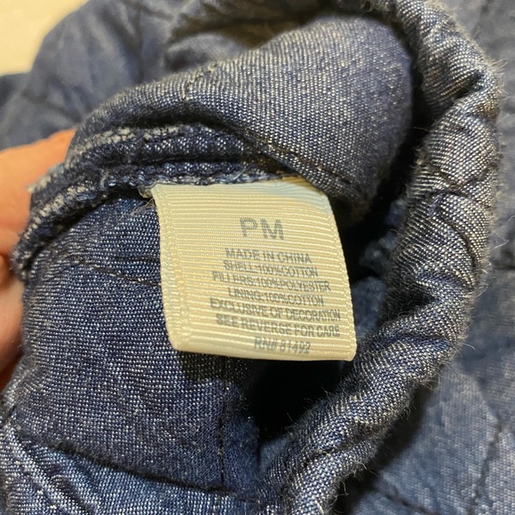 Petite medium Quilted indigo blue jacket. - Picture 12 of 13